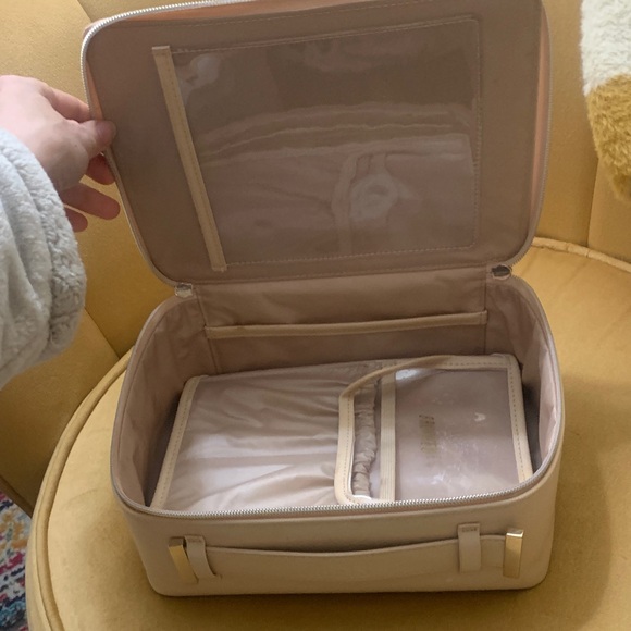 BEIS pale pink make up bag - Picture 6 of 8